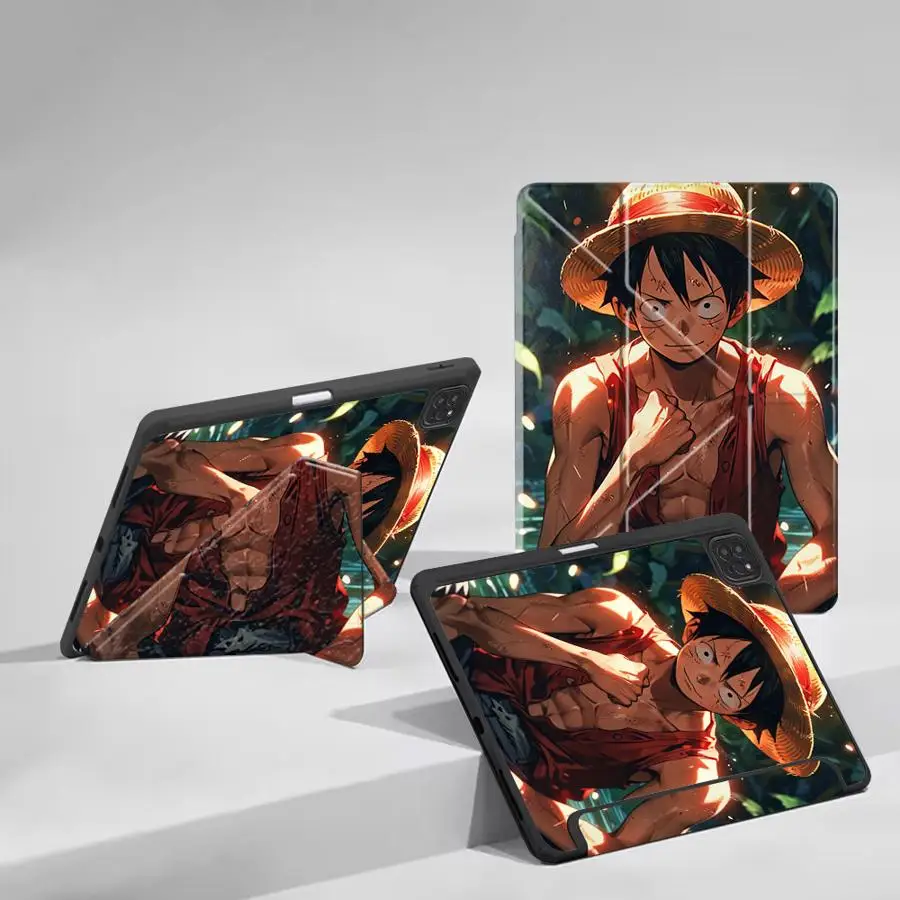 O-One Piece Luffys5 Gear Holder Cover Tablet Case For iPad Mini 6 7 Air 4 5 M3 M2 M4 11inch Pro 2025 Pro 11 10 9 8 7 th 12.9inch