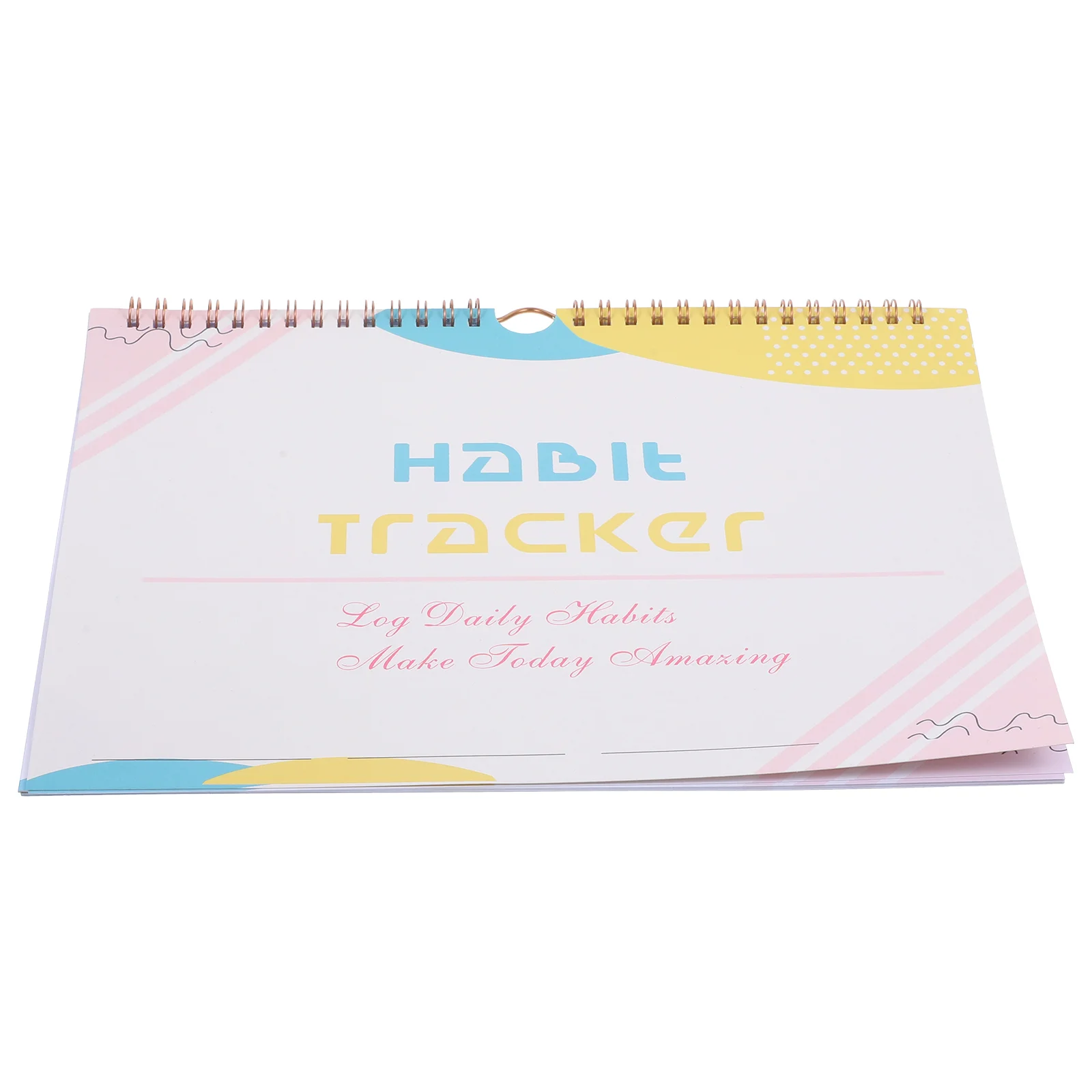 

Simple Light Yellow and White Style Efficient Habit Tracker Journal Goal Calendar Lightweight Workout Paper Learning Teacher