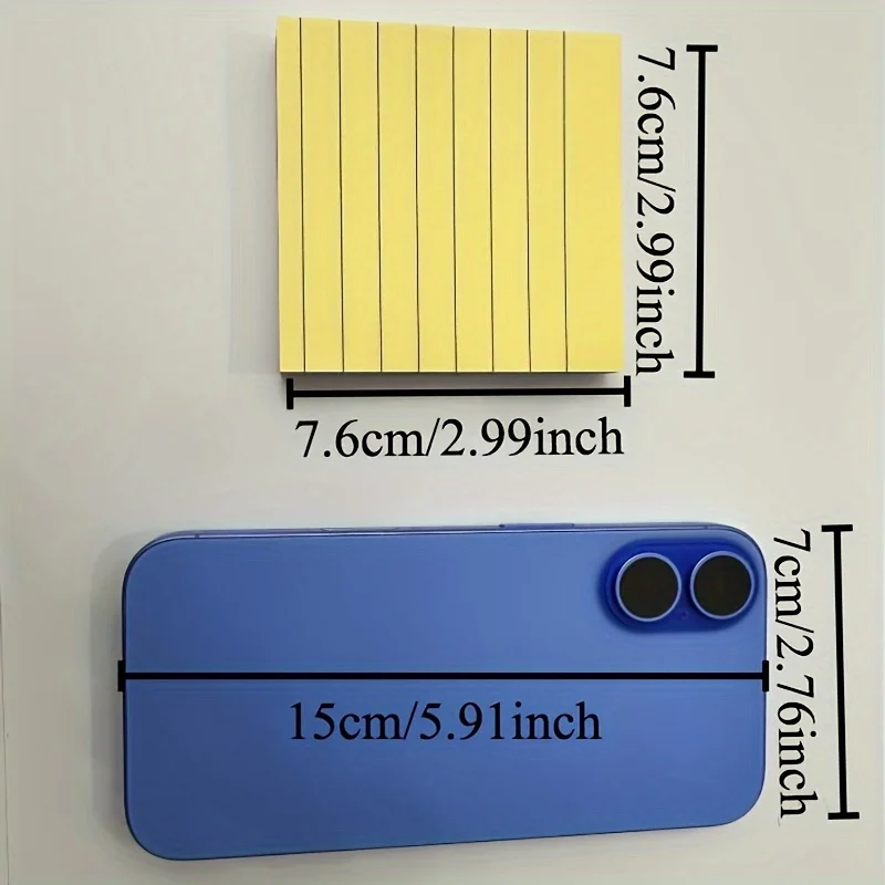 100 Sheets Per Book Creative Colorful Sticky Notes Stickers Office Stationery Home School Tearable Strongly Adhesive Note Papers
