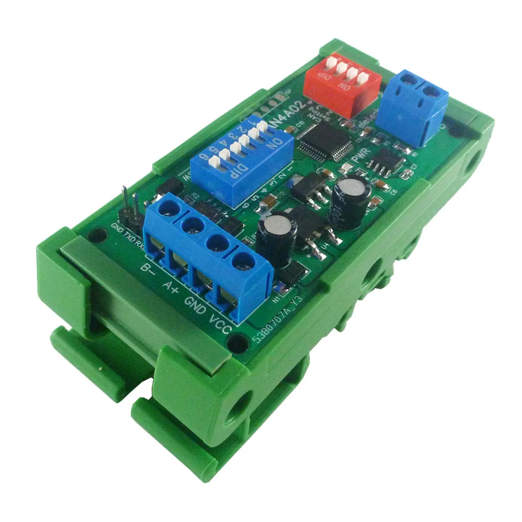 CAN to RS485 RS232 RS422 CANBUS Serial Protocal Converter 2-Way Transparent Data Transmission Module eletechsup CAN4A02 CAN 2.0