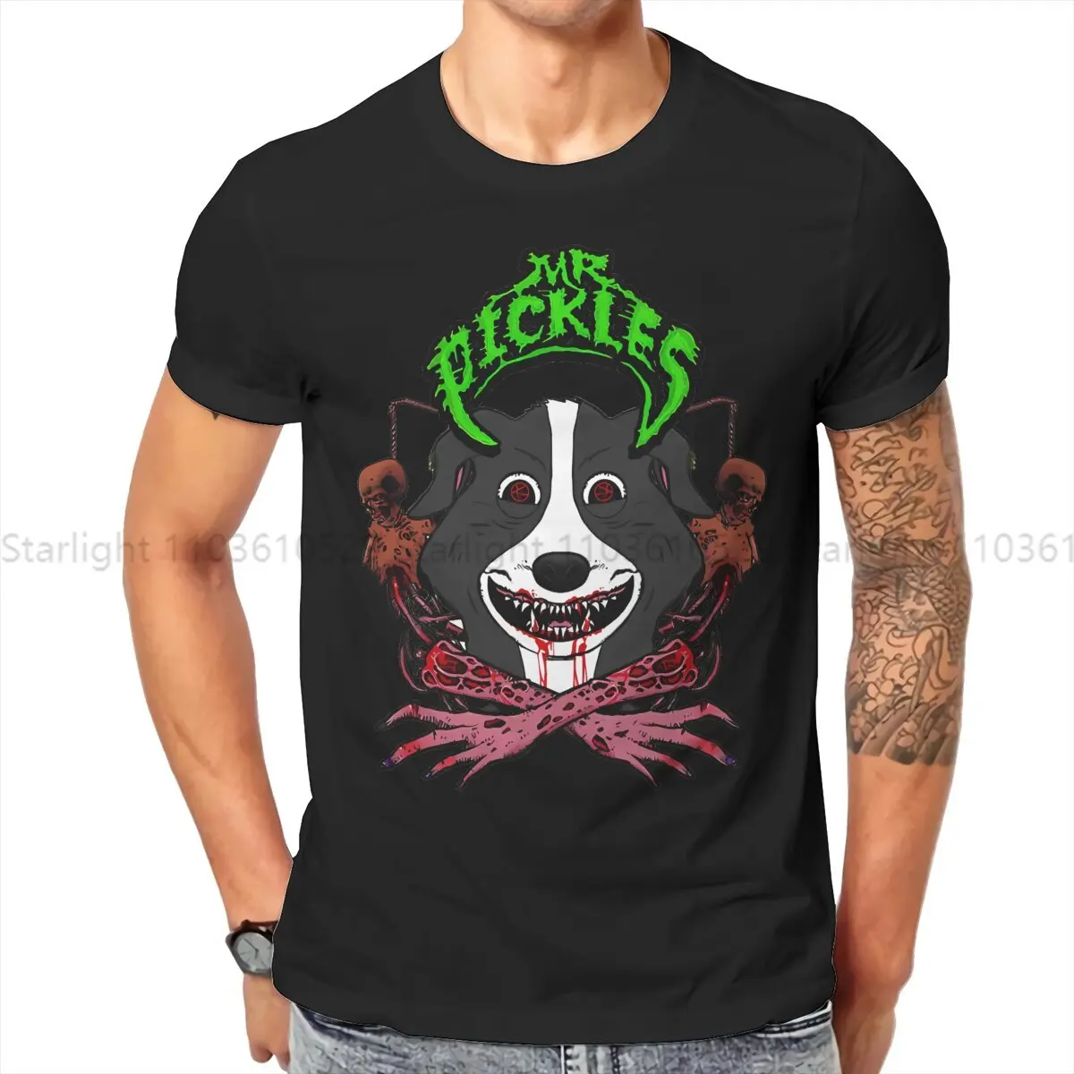 

Mr Pickles TShirt HELLBOUND Elegant T Shirt Homme Men Tee Shirt New Design