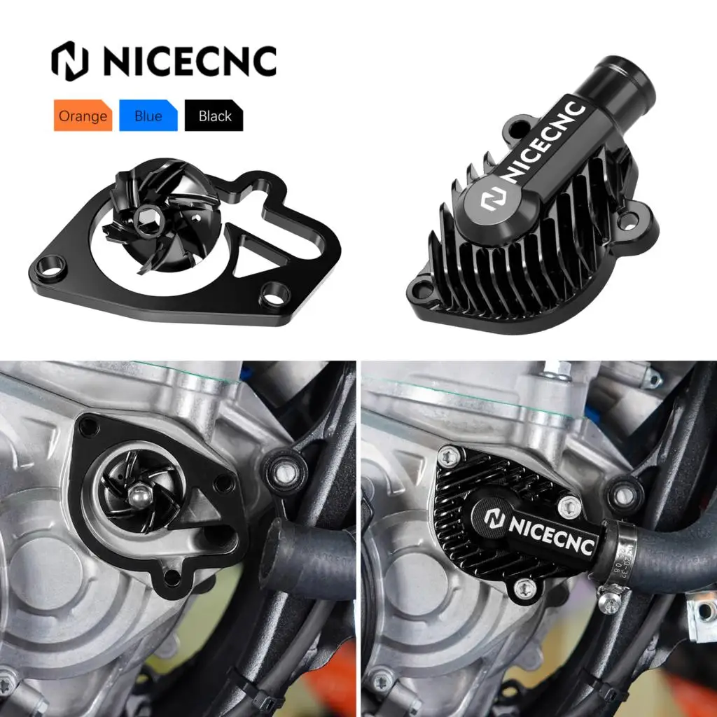 Motorcycle Water Pump Cover & Oversized Water Pump Cooler Impeller Spacer Kit For GasGas EC 250 300 2024 EX MC 125 250 300 2024