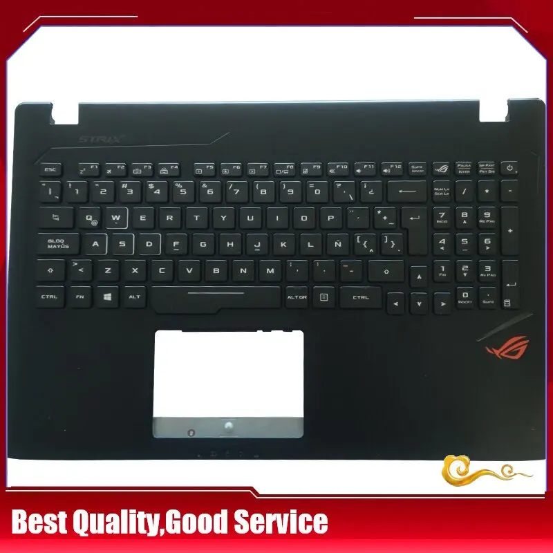 

New/org For Asus Rog GL553 GL553VD GL553VE GL553VW ZX53V ZX53VD ZX53EW Palmrest Latin Keyboard RGB Backlit Upper Cover