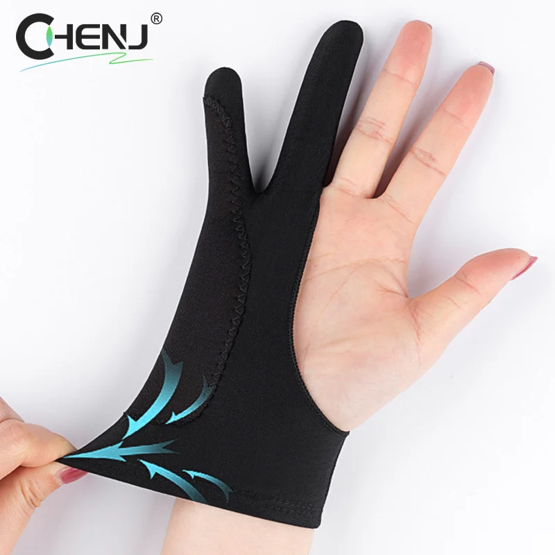 1PCS Anti-touch Two-Finger Hand Painting Gloves For Tablet Digital Board Screen Touch Drawing Anti-fouling Oil Drawing Glove
