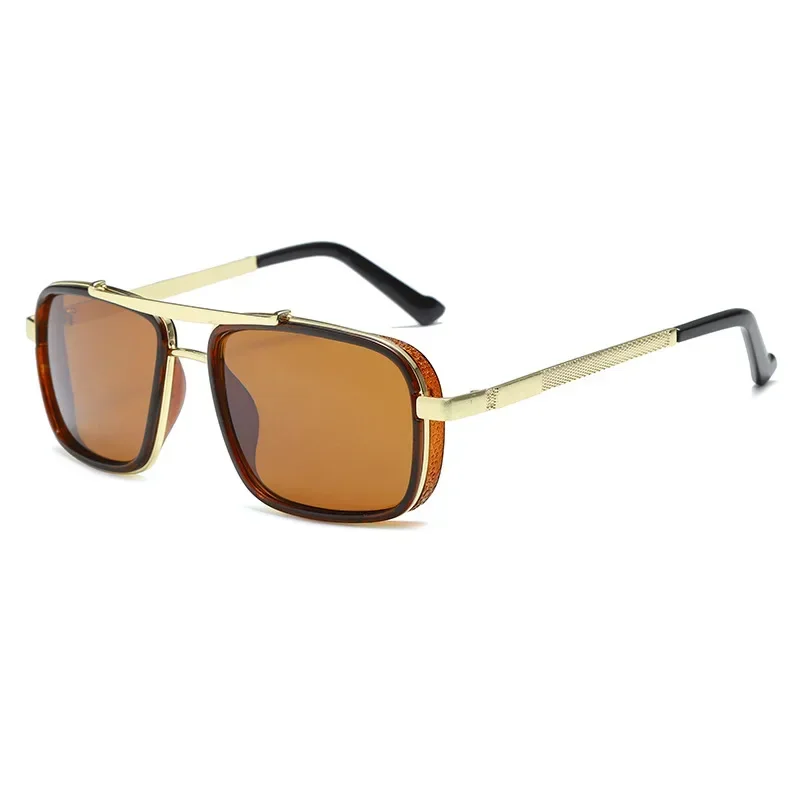 Polarized Punk Sunglasses Men Vintage Fashion Steampunk Square Sun Glasses Male Driving Googles Summer Travelling Shades UV400 image 5