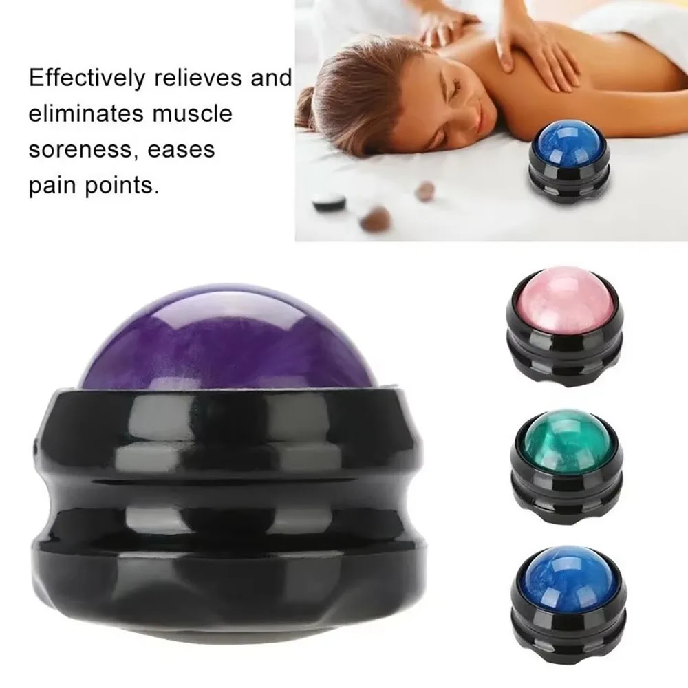 Handheld Massage Ball Roller Manual Resin Muscle Relaxation Tool for Neck Back Leg Body Meridians Yoga Health Care Recovery