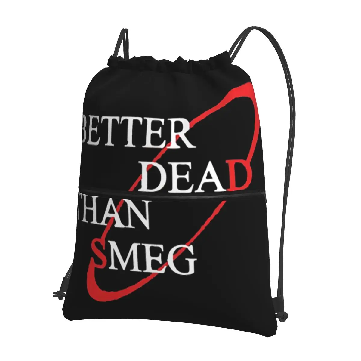 

Классические портативные рюкзаки Better Dead Than Smeg, сумка на шнурке, сумка на шнурке с карманами для обуви, сумки для путешествий, спорта, для мужчин и женщин