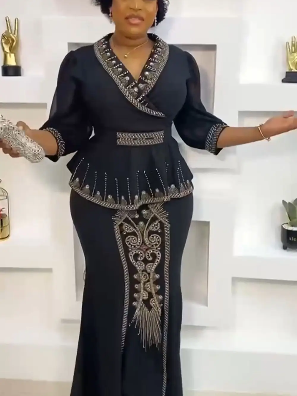 2 Pieces Set Plus Size Africa Clothes Dashiki African Skirts And Top for Women Ankara Wedding Party Gown Outfits 2026 New Robes