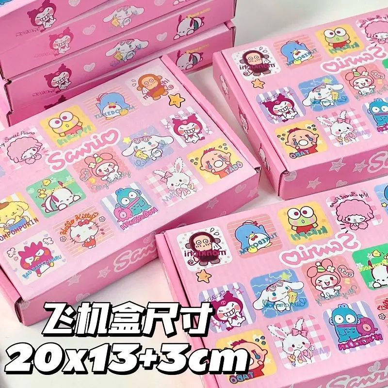 Sanrio Sticker Booklet Storage Gift Box Folding Packing Carton Rectangular Flat Packing Gift Box