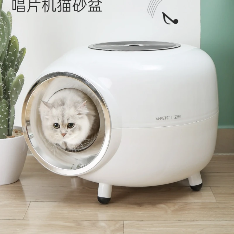 Litter Box Fully Enclosed Super Large Splash-proof Toilet Big  Potty Cat Cleaning Supplies Cat Poop Pot