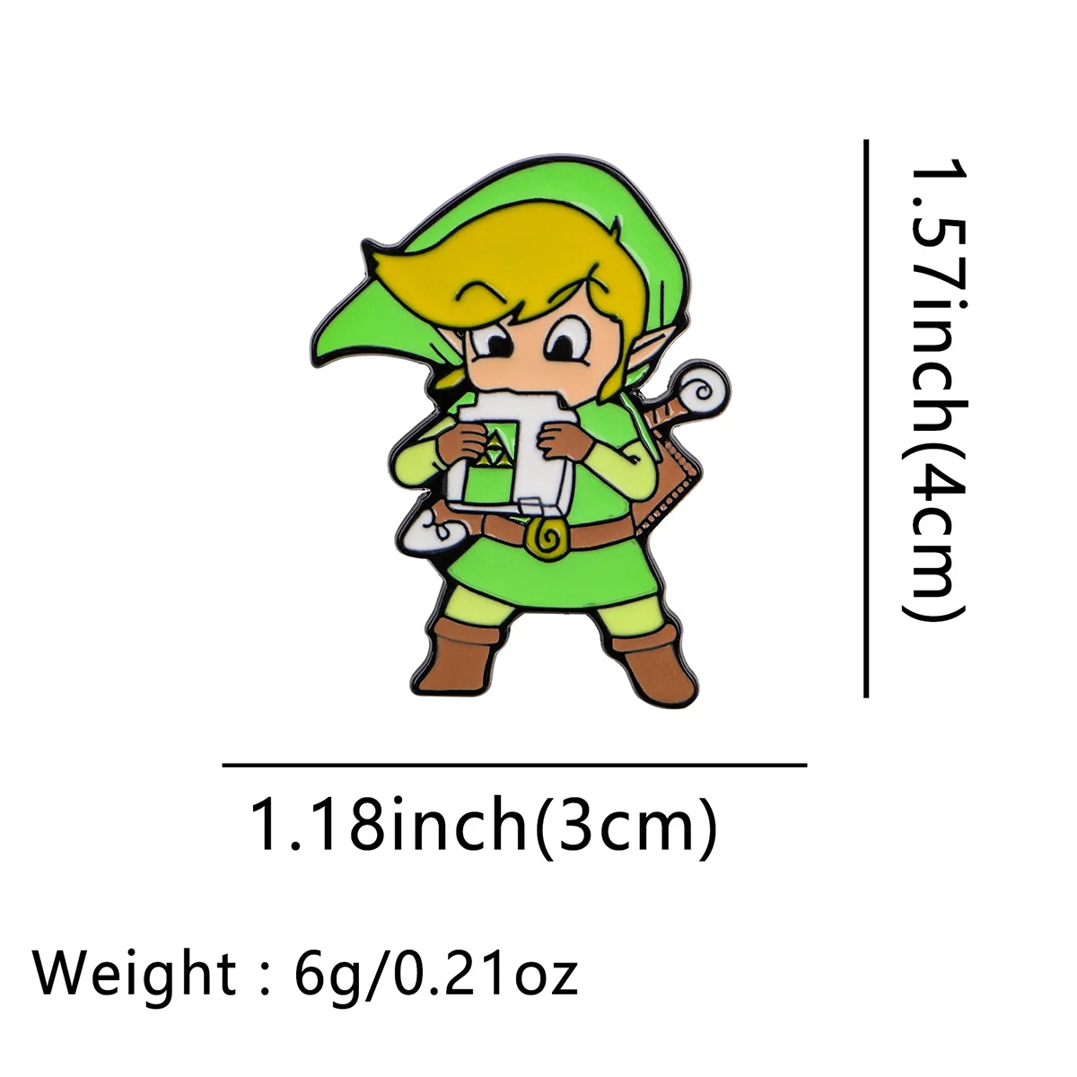 Game Character Enamel Pins Cartoon Jewelry Cosplay Accessories Link Badges Backpack Lapel Pins Brooches Party Gifts Toy for view 2