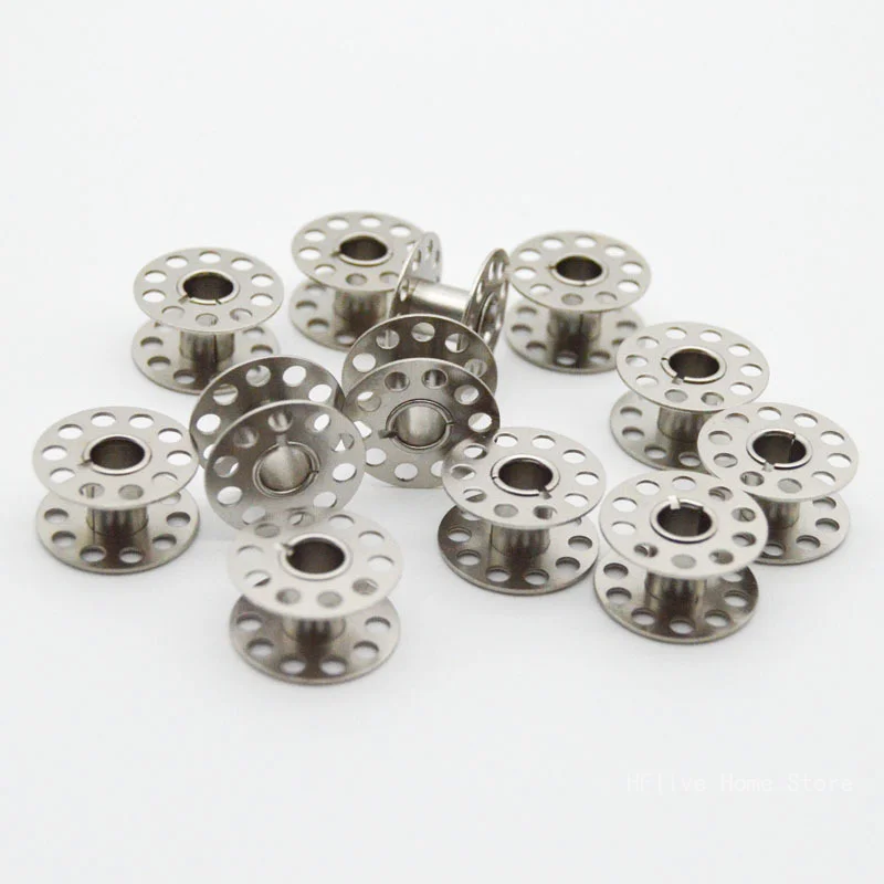 5PCS Sewing Machine Bobbins Case and Metal Bobbins Spool Suitable DIY Sewing Accessories for Household Sewing Machine