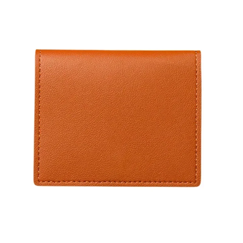 Small Credit Bank Card Purse Solid Leather Multi Slot Coin Money Card Holder Wallet Women Men Ultra-thin Id Card Holder Bag Case