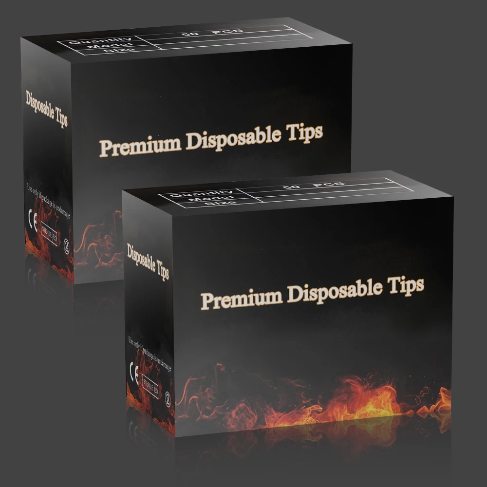 100/50PCS Clear Tattoo Nozzle Tips Disposable Plastic Tattoo Needles Tips Tatoo Tube Tip for Tattoo Machine Gun Grip Accessories view 6