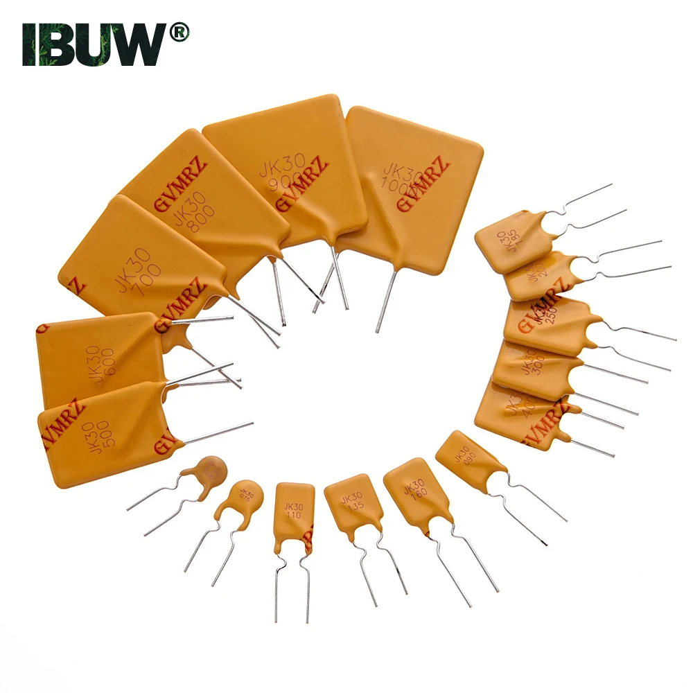 10PCS 1.5A 1.6A 1.85A 2A 2.5A 3A 4A Pptc Fuse 5A 6A 7A 8A 9A 10A Jk30 Plug In Self Resettable Fuse Ruef 30V 0.9A 1.1A 1.35A