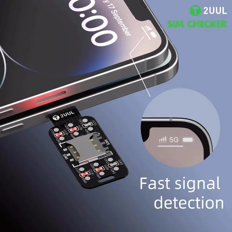 New 2UUL SIM Checker Quickly Check Module Faults Fast Signal Detection For Phone Repair Tools SIM Checker