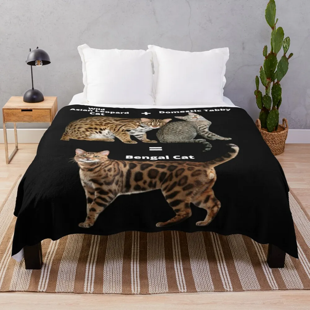 Bengal Cat Throw Blanket Custom Blankets