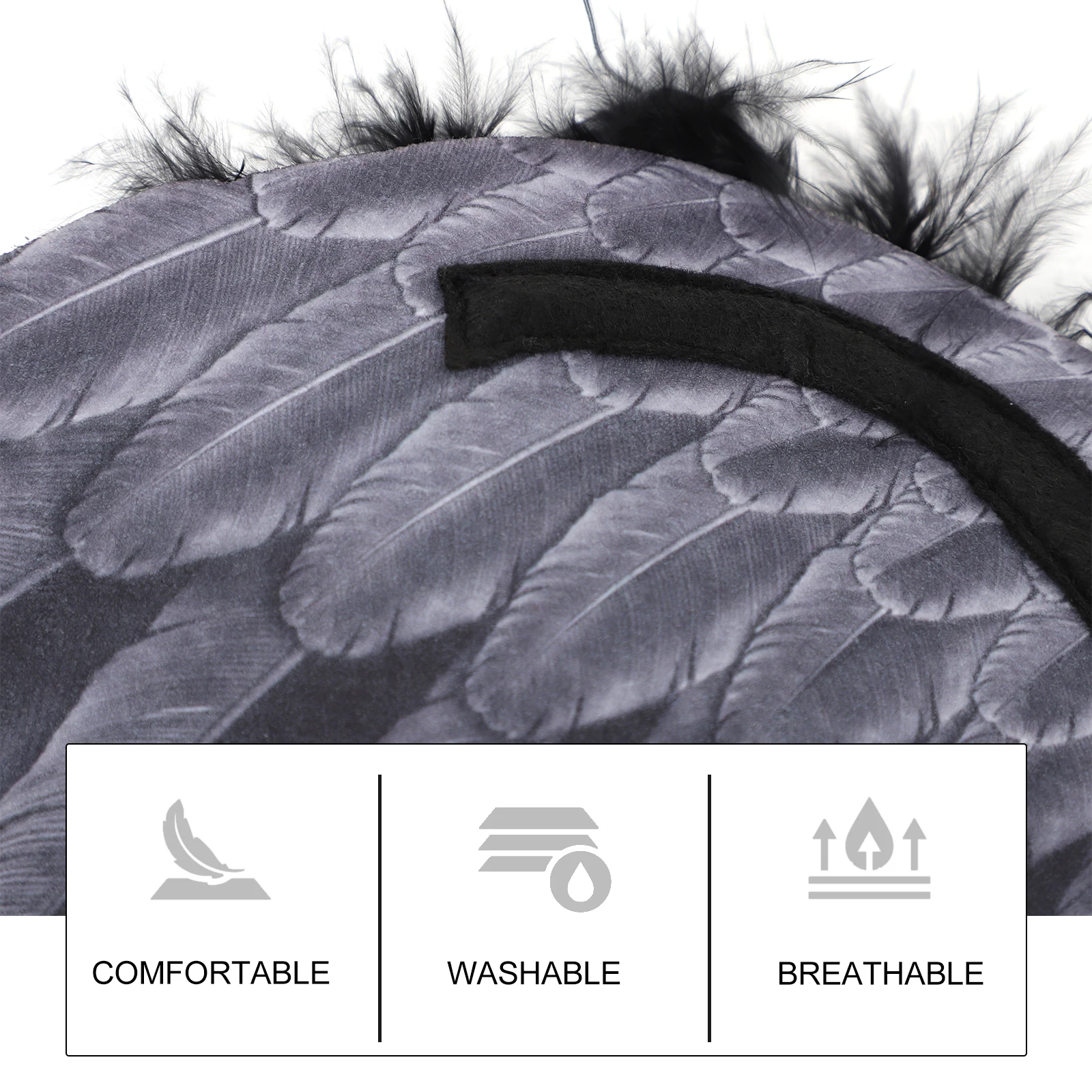 1セット 大きな白い天使の羽のヘッドバンド ハロウィンコスチューム小道具 女性 女の子 妖精 ロールプレイ パーティーアクセサリー コスプレ