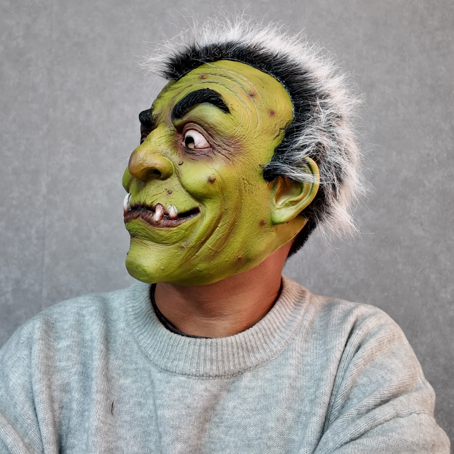 Toothsome Ogre Monster Mask - Gruesome Design for Halloween Party Cosplay Costume Accessory