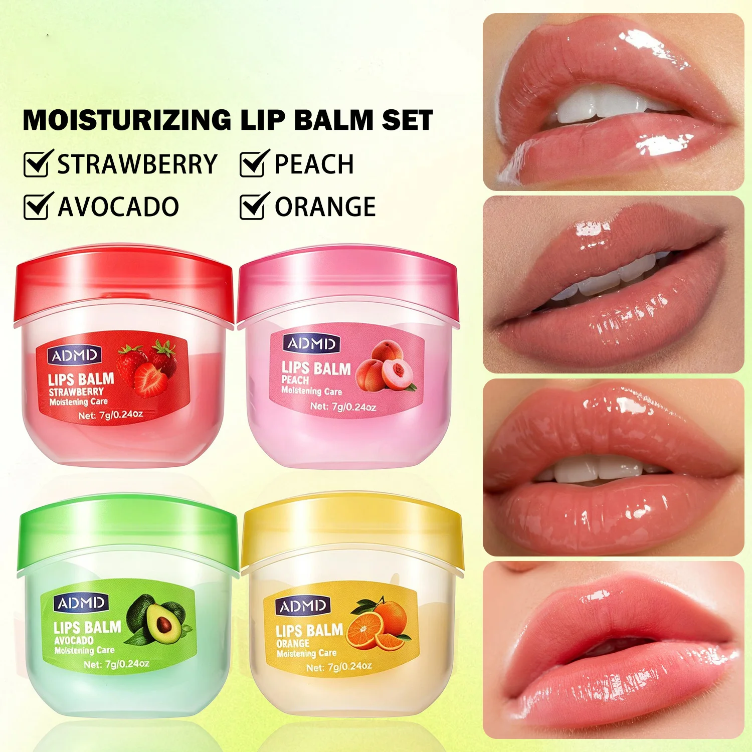 24 Pieces of Fruit Extract Lipstick Set, Which Can Moisturize and Lock Water, Brighten Lips, Care for Lips, and Care for Lips view 5
