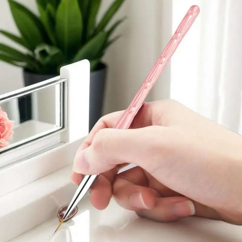 3 قطع/مجموعة من فرش بطانة فنية دقيقة للأظافر، أدوات تفصيل دقيقة لطلاء طلاء جل الأشعة فوق البنفسجية وتصميم الأظافر #3