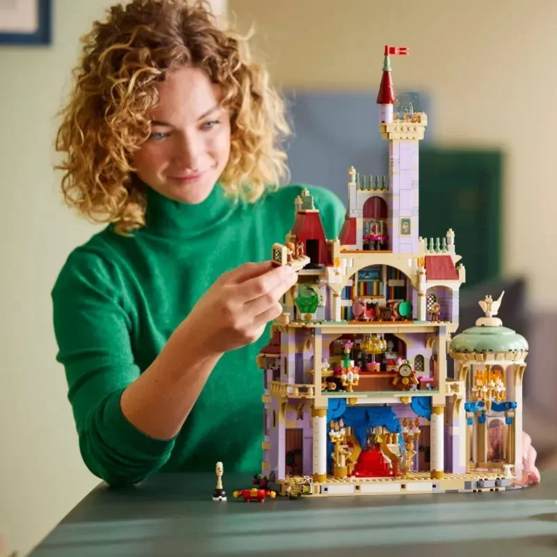 2025 Principessa Castello Giocattolo Romantico 43263 Modello Modulare per Ragazze Blocchi Educativi Regalo Di Compleanno Giocattolo Decorativo 2916 Pezzi