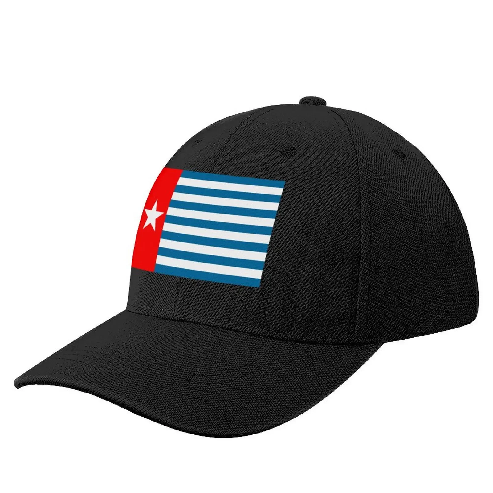 The morning star flag of West Papua. Baseball Cap derby hat Fashion Beach Luxury Hat Sunscreen Man Women's