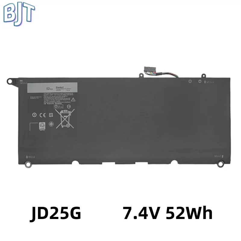 

7.4V 52Wh New Laptop Notebook Battery JD25G for Dell XPS 13 9343 9350 13D-9343 P54G JHXPY 5K9CP 90V7W 0N7T6 RWTIR 0DRRP 6 Cell