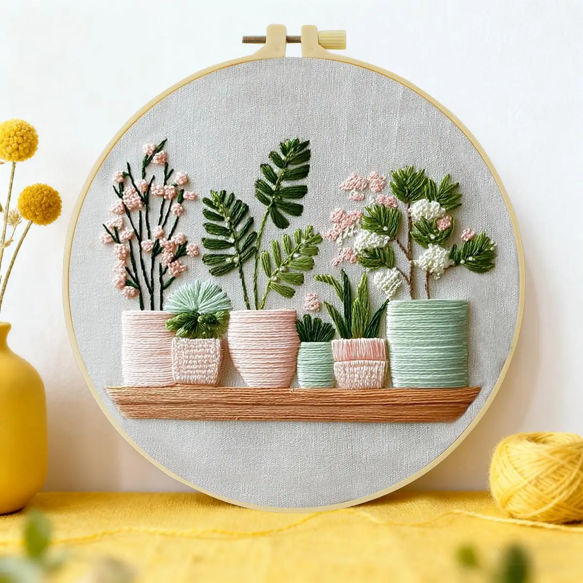 1pc 20X20CM/15X15CM 7.87/6.3inch Animal - Fox Embroidery Starter Kit DIY Kit DIY Embroidery Kit Manualidades Craft Painting