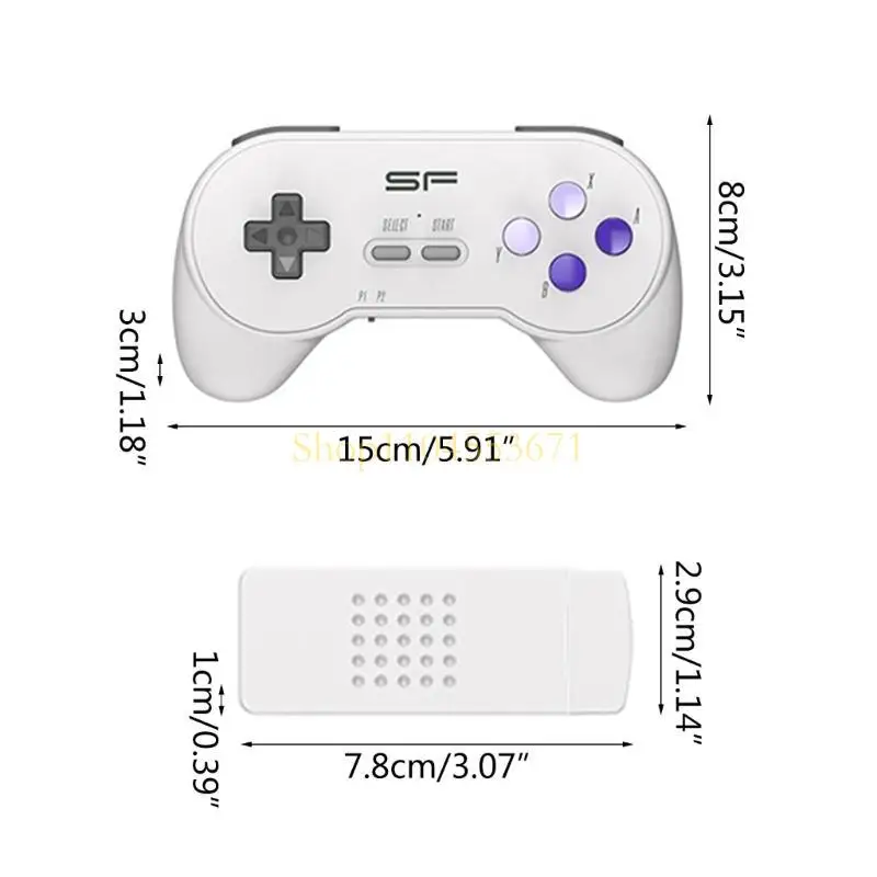أفضل بائع 16 بت الألعاب اللاسلكية المزدوجة لـ Super Snes 3000 + ألعاب ألعاب عصا