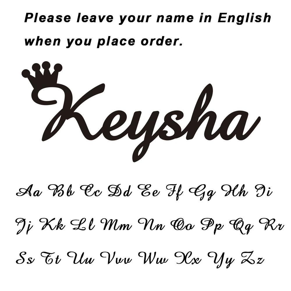 Customized Name Crown Necklace, Personalized Gift for Her