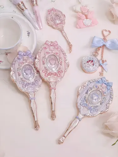 Imagen 2 del producto Espejo de Mano Compacto de la Serie Flower Know Bunny Garde, Espejo Cosmético Portátil para Maquillaje