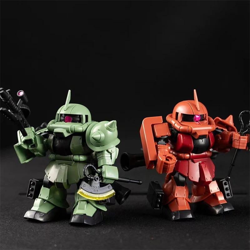 mengshan model sdcs Mass production type green red zaku2 action figure model gift toy collectibles view 4