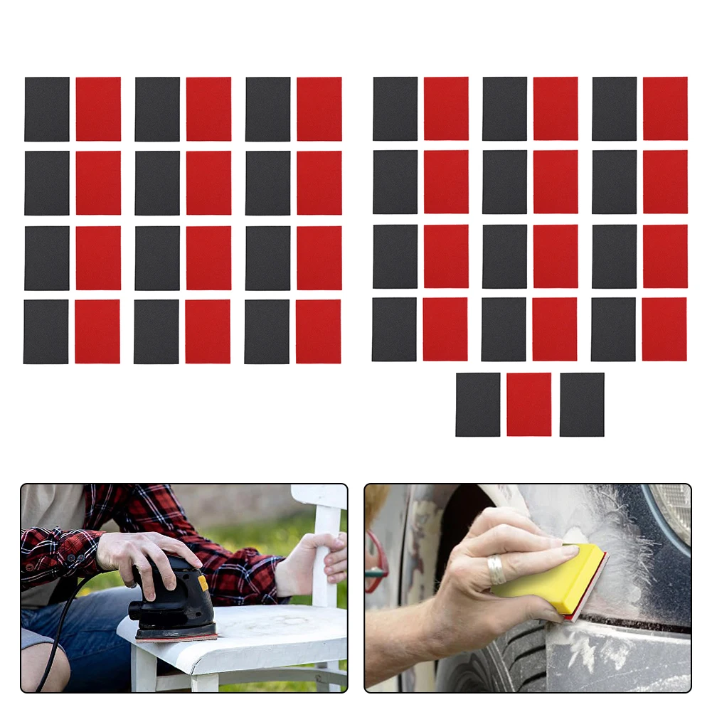 

24/27Pcs Sandpaper Sponge Set Grit Sanding Sponge Tool 180-3000 Grit Flexible Sanding Pad For Polishing Accessories Multi-size