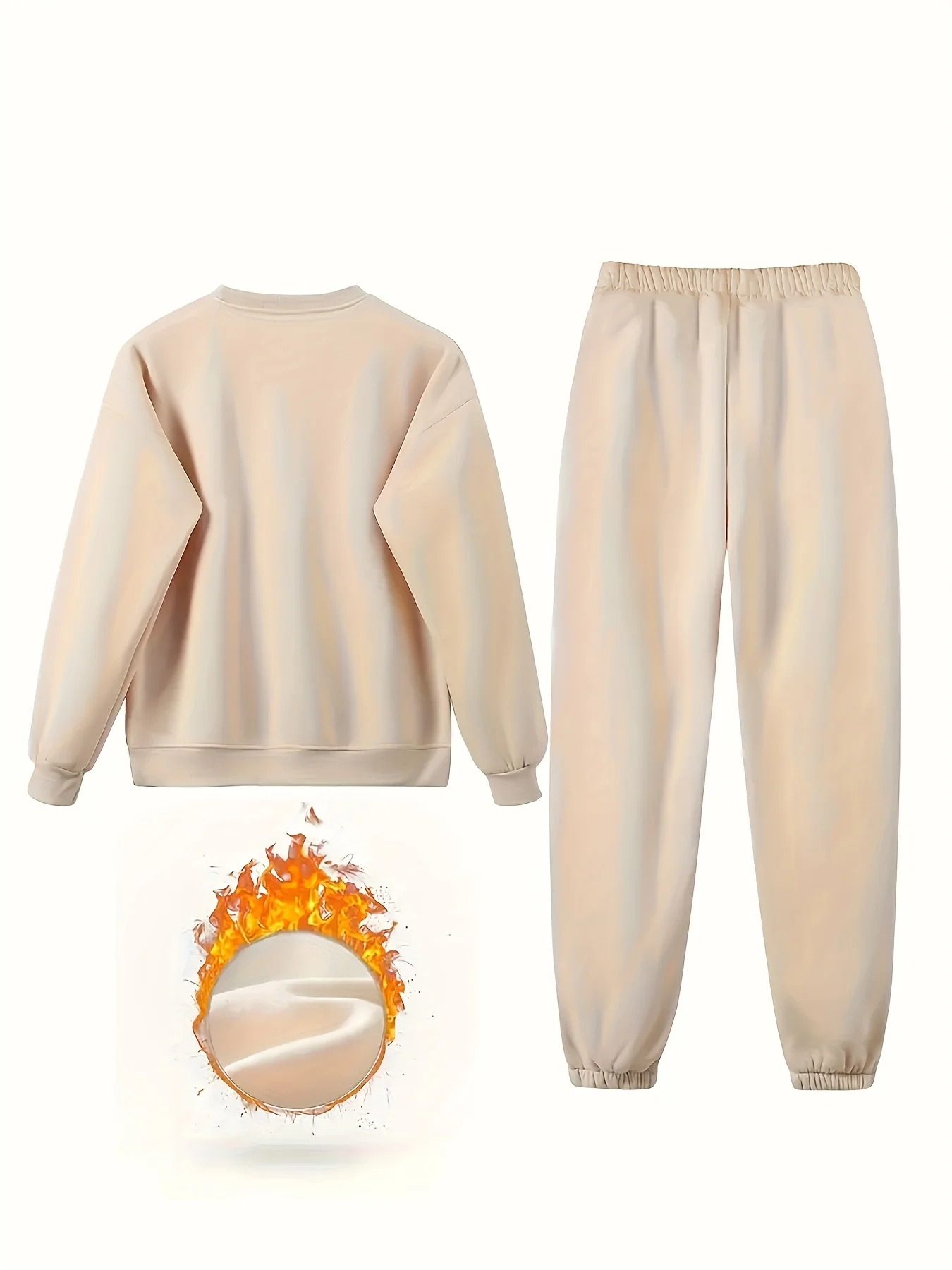 여성용 가을/겨울 후드티+스포츠 바지 세트 힙합 스트리트 캐주얼 립프린트 프린트 패션 플러스 벨벳 따뜻한 의류