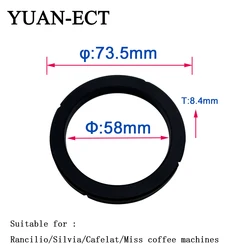 2 Pcs Rancilio Classic Gasket Silvia Group Head Gasket Cafelat Miss Silvia Silicone Steam Ring Grouphead Gasket