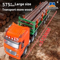 Huina613  1/18 9 Channel Rc Wood Transport Vehicle  Semi Trailer Trailer With Lights Electric Toy Engineering Vehicle Gifts Toy