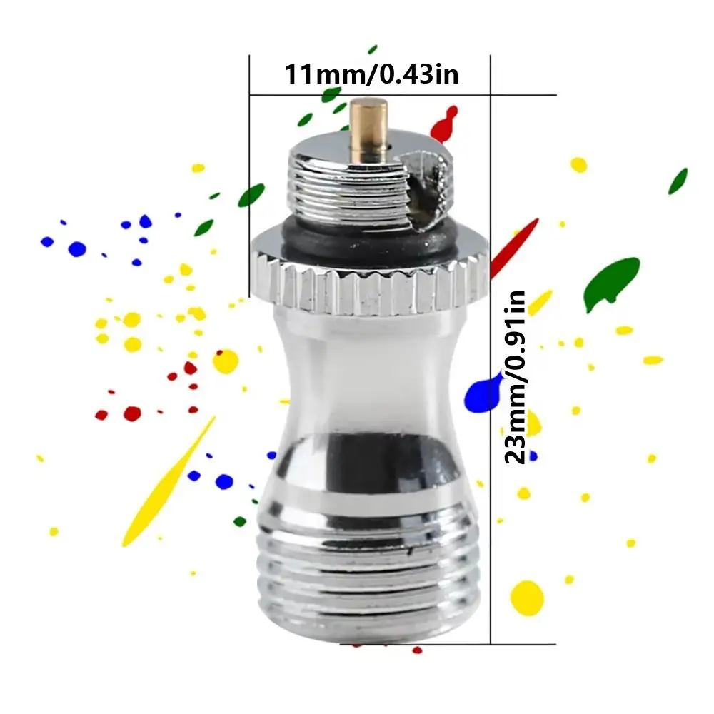 1Pcs New Stainless Steel Airbrush Air Valve Universal G1/8 Paint Spray Tool Airbrush Accessories for Double Action Airbrush