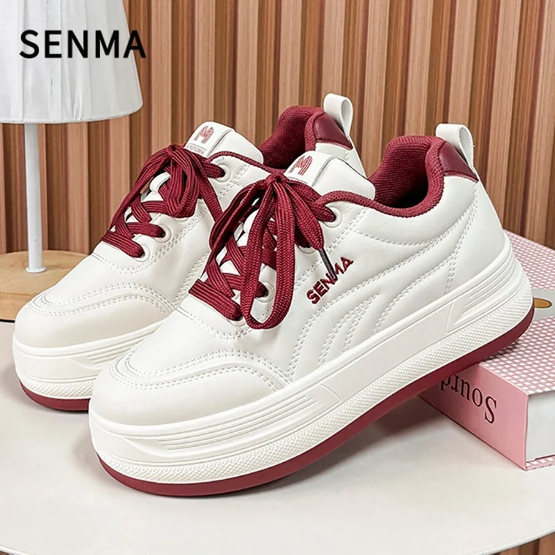 

SENMA Women's Shoes Woman Casual thick sole Flat Shoes Women Sneakers Tennis shoes New Style Versatile Trainers Footwear