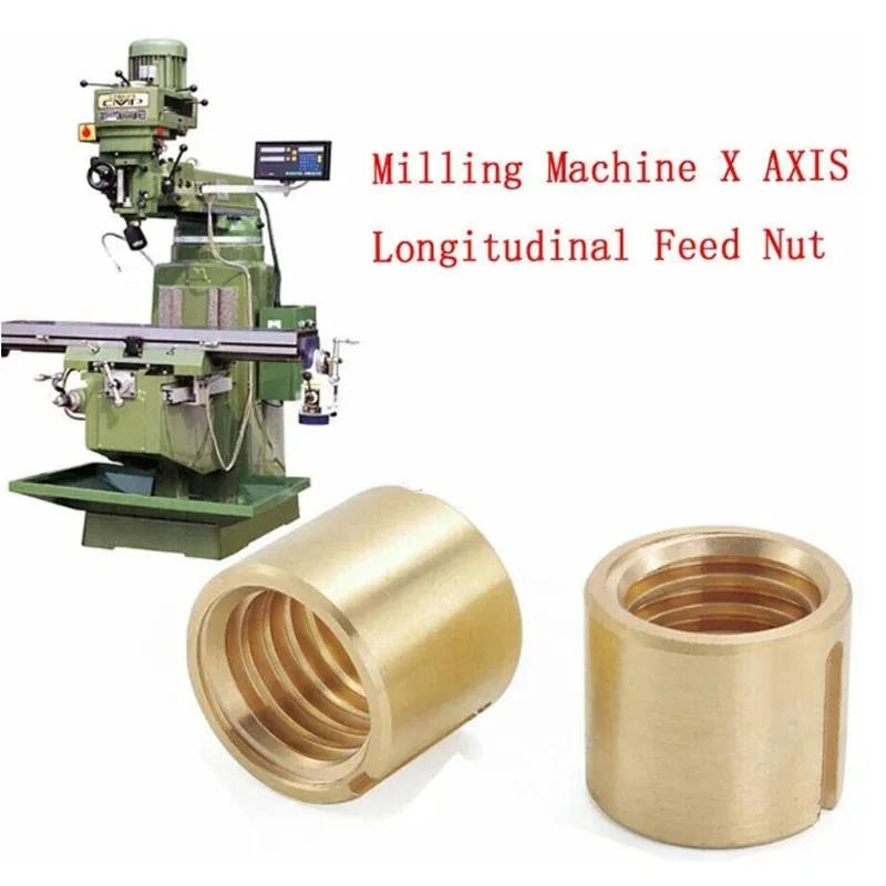 

2 PCS MILLING MACHINE PARTS X-AXIS LONGITUDINAL FEED NUTS J HEAD M1069-2 FITS BRIDGEPORT DURABLE