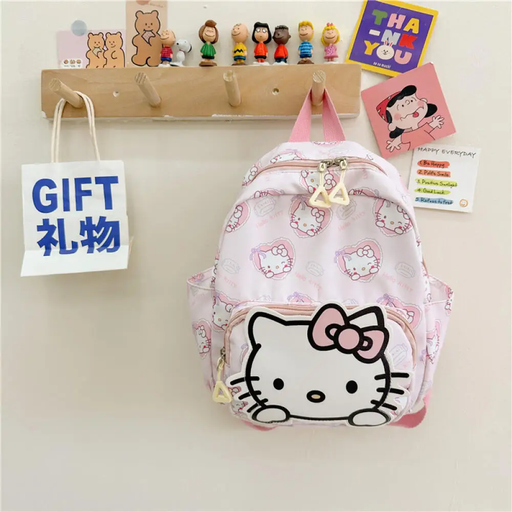 

Рюкзак Sanrio Cartonn с героями мультфильмов, милый HelloKitty Cinnamoroll Pochacco, школьные ранцы для студентов, кавайная сумка для хранения канцелярских принадлежностей, подарки