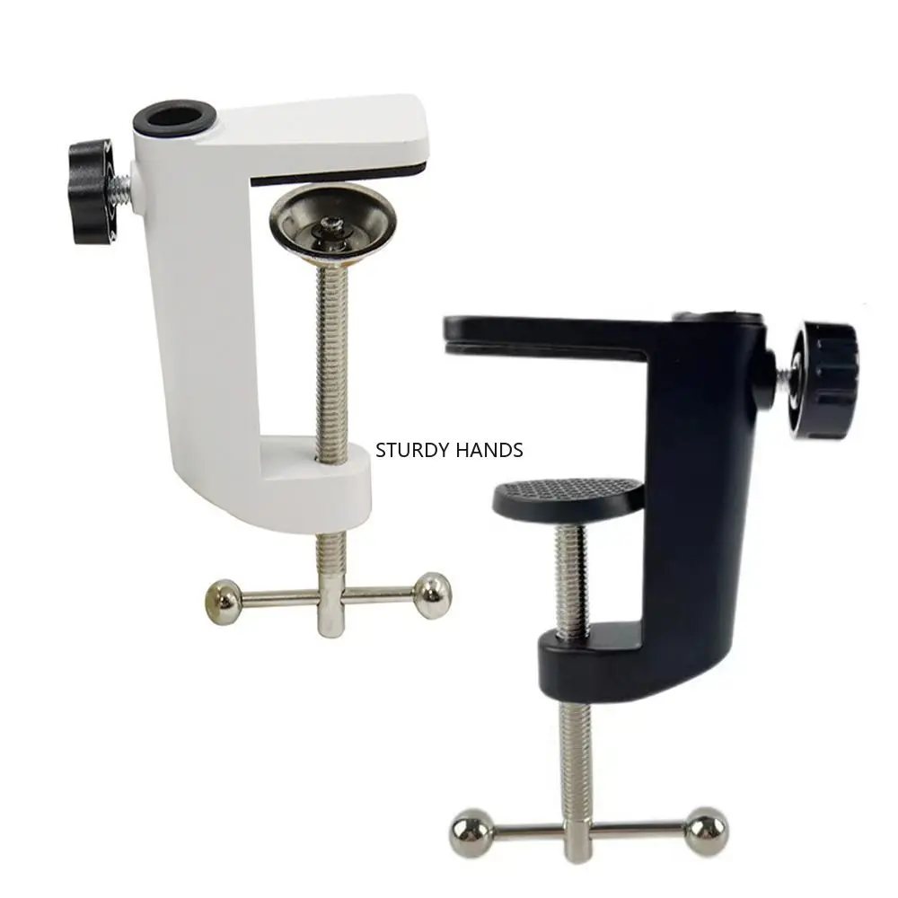 

Универсальный C-образный металлический монтажный зажим для рабочего стола, черно-белый кронштейн для микрофона, аксессуары для оборудования