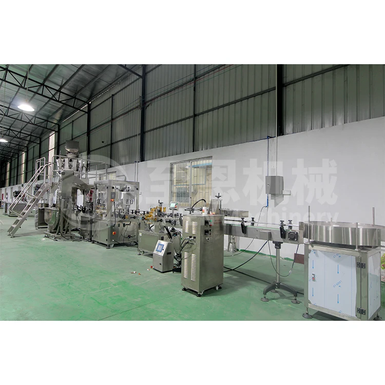 Fully AutomaticSpecialized Metal Tin Granule Pet Food Filling Capping Machine Line