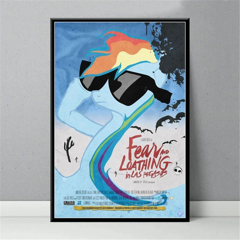 New Fear and Loathing In Las Vegas Classic Movie Poster Wall Art Painting Canvas Picture Prints Room Decor Personality Color