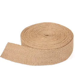 Cotton Webbing Flat Jute Decorate Weave Water Pipe Manual DIY Material Rope Hemp Plain Weave Straps for Arts and Crafts, Luxury