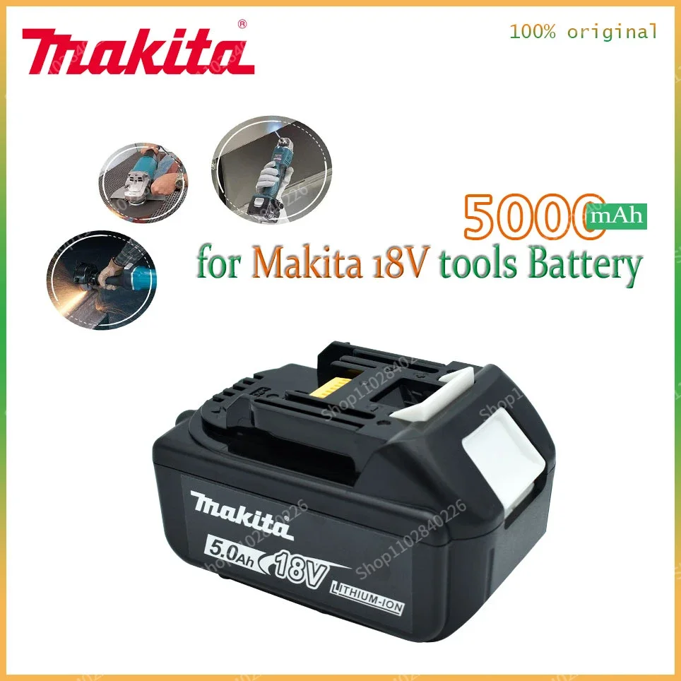 

Makita Original 18V 5000mAh Lithium ion Rechargeable Battery 18v drill Replacement Batteries BL1860 BL1830 BL1850 BL1860B