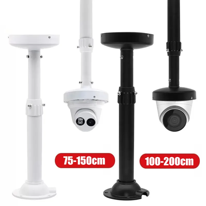 

75-150cm/100-200cm Super Long Bracket Hemisphere Security Dome Camera Telescopic Ceiling Mount Bracket Semisphere Extension Rod