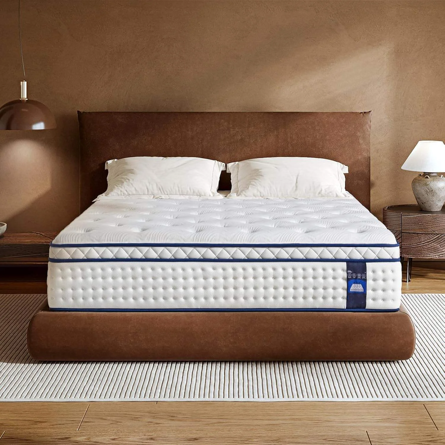 Luxury Single-Size 5-Star Hotel Bed Mattress Individually Wrapped Inner Spring Latex Convertible Bedroom Feature