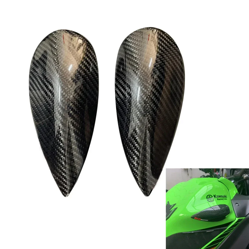 

Для Kawasaki Ninja 650 Z650 2017-2023 защитный блок топливного бака из углеродного волокна, защита от падения, модификация аксессуаров для мотоцикла