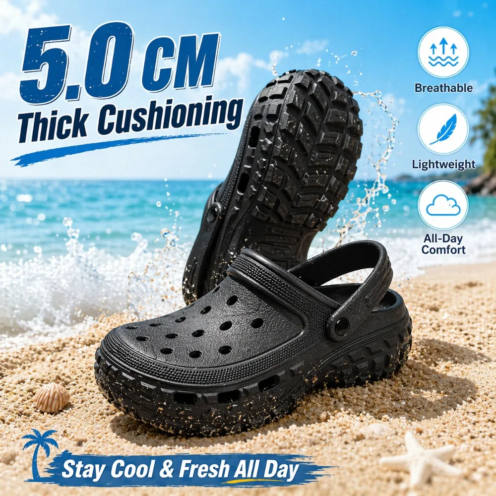 

2026 New Arrival Men Slippers Summer EVA Soft-soled Slides Sandals for Indoor Outdoor Activities and Beach Flip